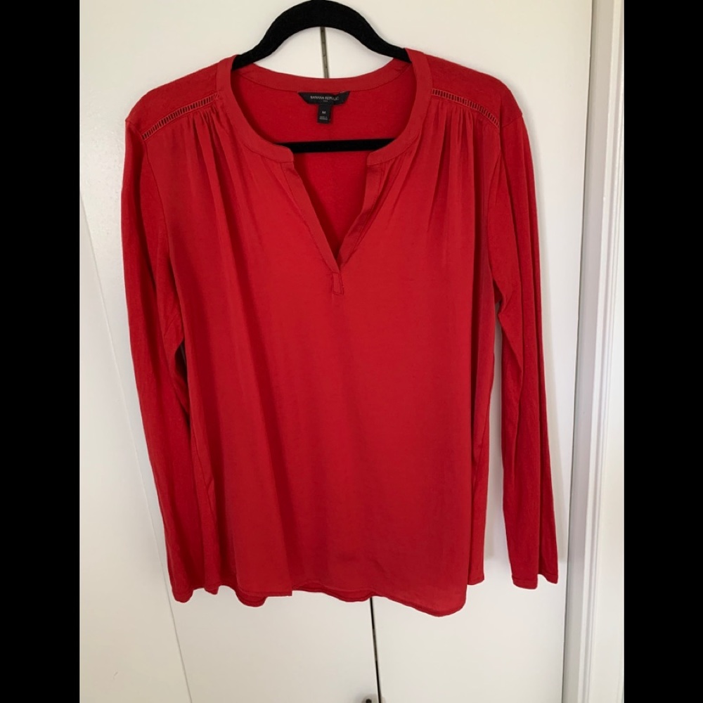 Red blouse